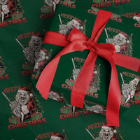 Terrifier Santa Christmas Horror Movie Wrapping Paper Roll - Wonder Print Shop