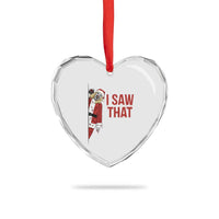 Terrifier Santa Christmas Movie Heart Crystal Glass Ornament I Saw That Meme - Wonder Print Shop