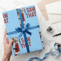 Terrifier Santa Christmas Movie Wrapping Paper Roll I Saw That Meme - Wonder Print Shop