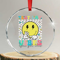 Test Day 67 Meme Crystal Glass Ornament You Got This Testing Teacher Retro Grooves