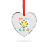 Test Day 67 Meme Heart Crystal Glass Ornament You Got This Testing Teacher Retro Grooves