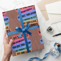 Test Day Wrapping Paper Roll Slay The Test Big Brain Energy Students Spirit