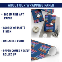 Test Day Wrapping Paper Roll Slay The Test Big Brain Energy Students Spirit