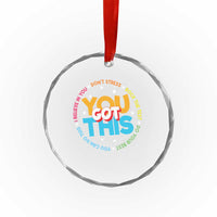 Test Day Teacher Crystal Glass Ornament Rock The Test Dont Stress Just Do Your Best