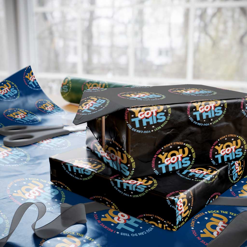 Test Day Teacher Wrapping Paper Roll Rock The Test Dont Stress Just Do Your Best