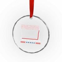 Testicular Injuries in Womens Sports Satirical Graphic Crystal Glass Ornament Dark Humor with Controversial Commentary - Wonder Print Shop