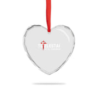Tetelestai It Is Finished Heart Crystal Glass Ornament Jesus Last Words Christian Easter