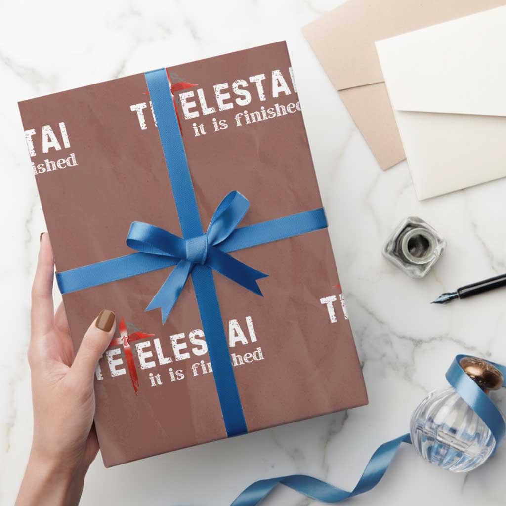 Tetelestai It Is Finished Wrapping Paper Roll Jesus Last Words Christian Easter