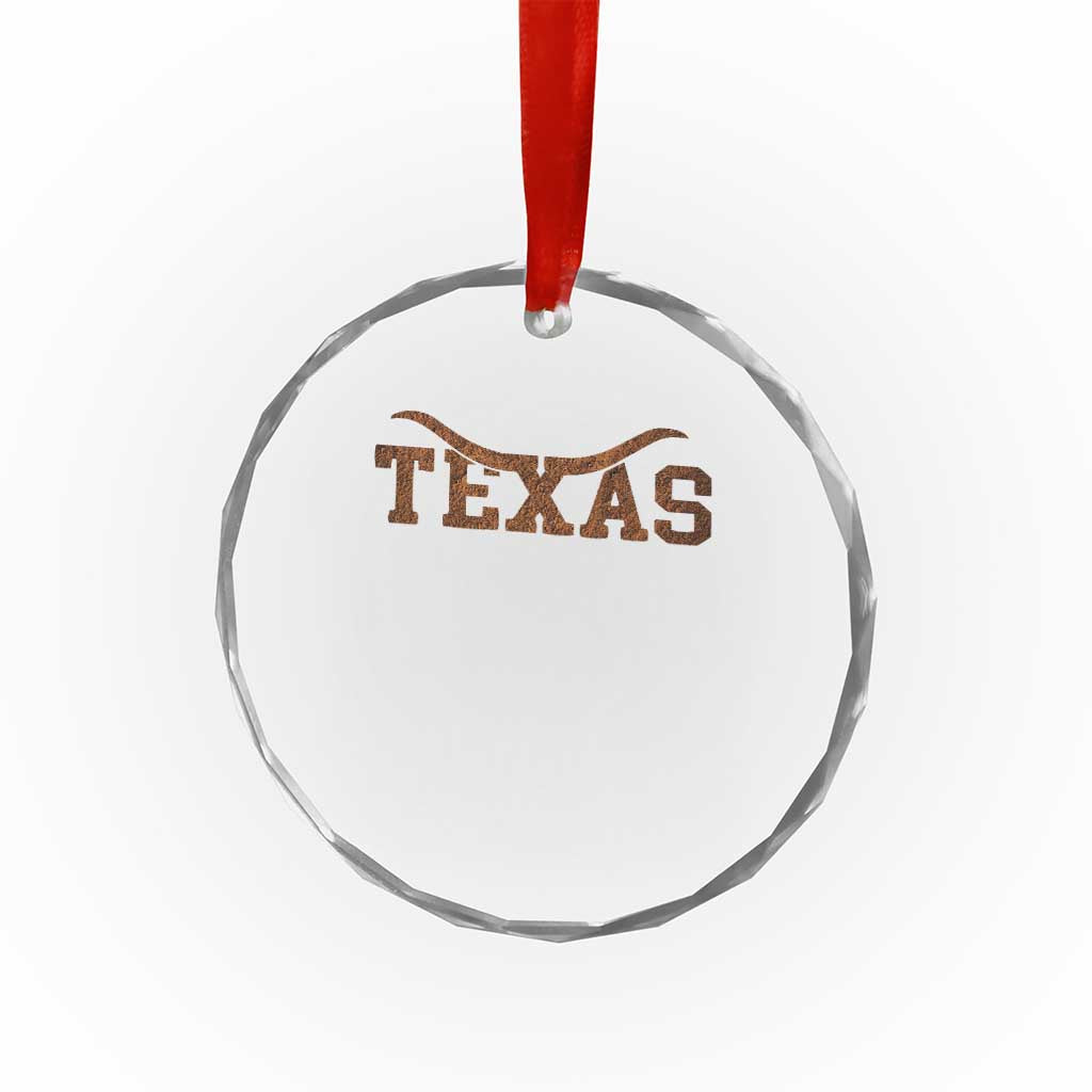 Texas Cowboys Crystal Glass Ornament Retro Western American - Wonder Print Shop