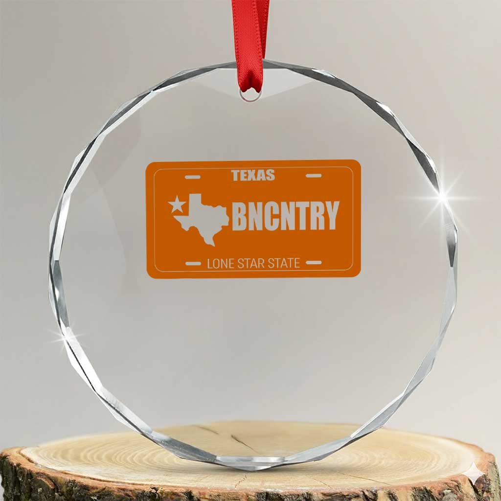 Texas Crystal Glass Ornament Lone Star State Western Cowboy BNCNTRY Country - Wonder Print Shop