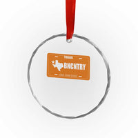 Texas Crystal Glass Ornament Lone Star State Western Cowboy BNCNTRY Country - Wonder Print Shop