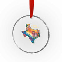 Texas Floral Boho Crystal Glass Ornament For the Love of the Texas Hill Country Southern Pride TS02