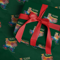 Texas Floral Boho Wrapping Paper Roll For the Love of the Texas Hill Country Southern Pride - Wonder Print Shop