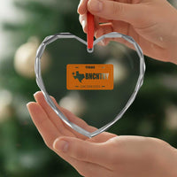 Texas Heart Crystal Glass Ornament Lone Star State Western Cowboy BNCNTRY Country - Wonder Print Shop