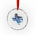Texas Pride Crystal Glass Ornament The Stars at Night Are Big and Bright - Wonder Print Shop
