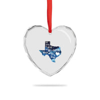 Texas Pride Heart Crystal Glass Ornament The Stars at Night Are Big and Bright - Wonder Print Shop