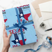 Texas Proud 250 Years Wrapping Paper Roll American Made 1776 to 2026 Semiquincentennial - Wonder Print Shop