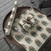 Texas Western Cowboy Life Wrapping Paper Roll Vintage Horse Riding Graphic