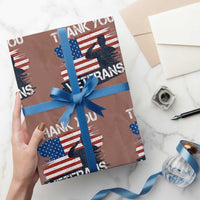 Thank You Veterans Wrapping Paper Roll Never Forget Veterans Military Appreciation US Flag - Wonder Print Shop