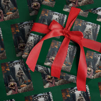 Thanksgiving Funny Bigfoot Turkey Selfie Wrapping Paper Roll - Wonder Print Shop