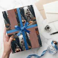 Thanksgiving Funny Bigfoot Turkey Selfie Wrapping Paper Roll - Wonder Print Shop