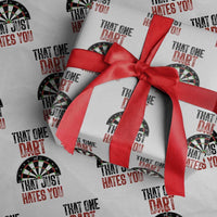 That One Dart That Just Hates You Wrapping Paper Roll Funny Dartist Gift - Wonder Print Shop