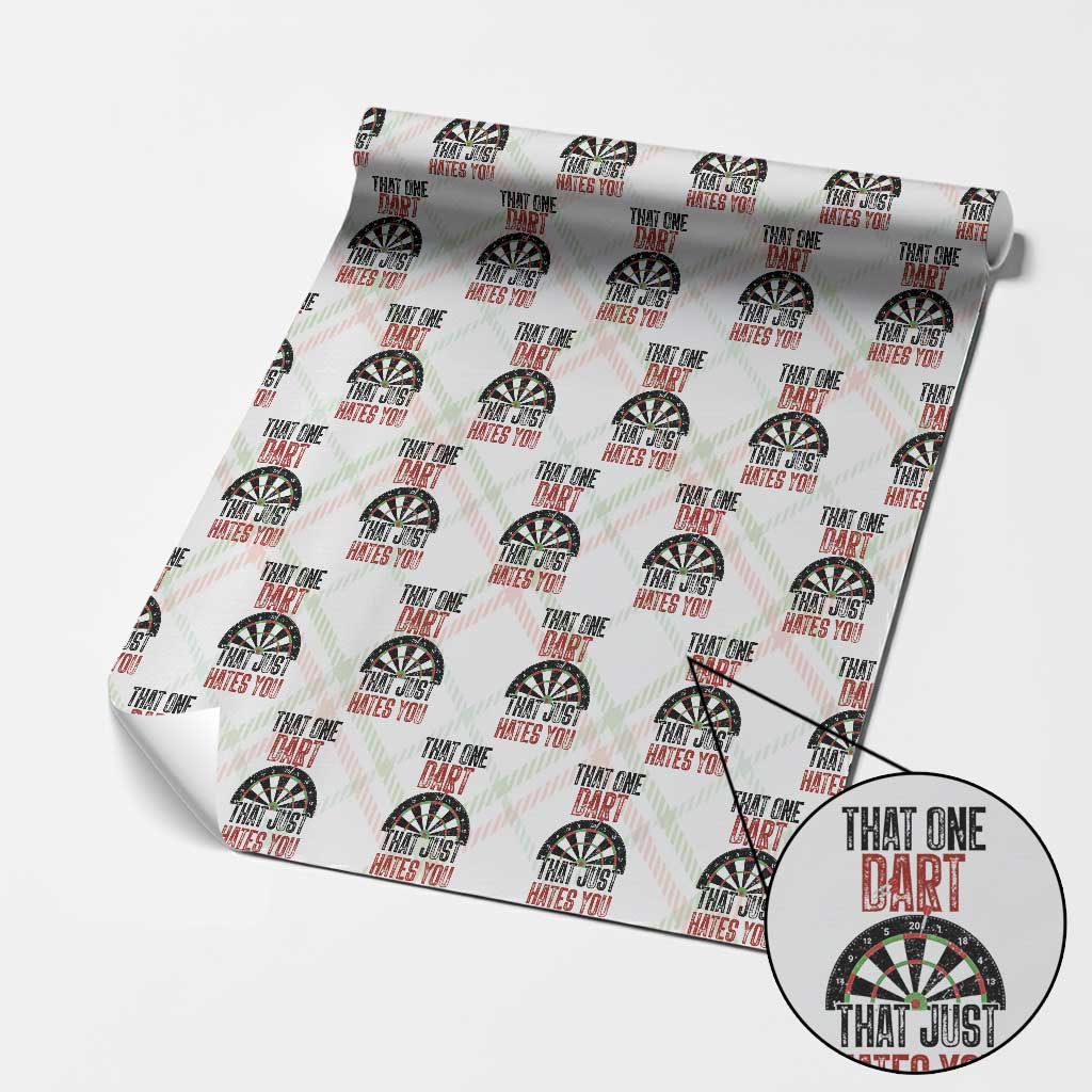 That One Dart That Just Hates You Wrapping Paper Roll Funny Dartist Gift - Wonder Print Shop