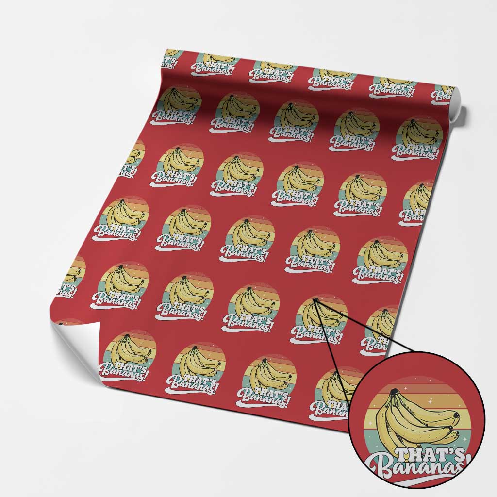 That's Bananas Wrapping Paper Roll Funny Banana Lover Saying - Wonder Print Shop
