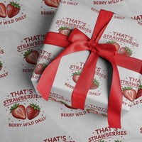 That’s Strawberries Wrapping Paper Roll Summer Fruit Festival