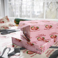 That’s Strawberries Wrapping Paper Roll Summer Fruit Festival