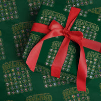 The 32 Counties Of Ireland Wrapping Paper Roll Irish Pride Heritage Vintage Celtic Shamrock