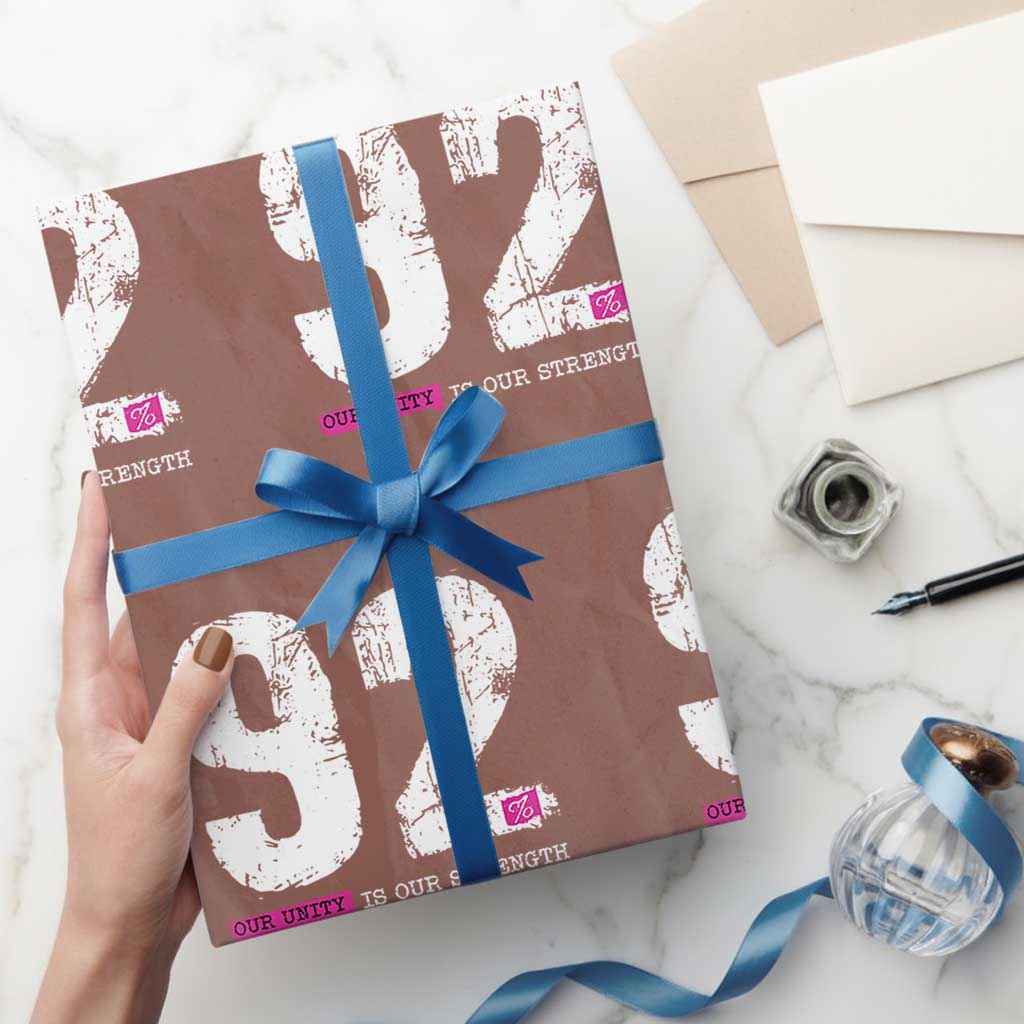 The 92% Black Women Power Wrapping Paper Roll Black History Month - Wonder Print Shop