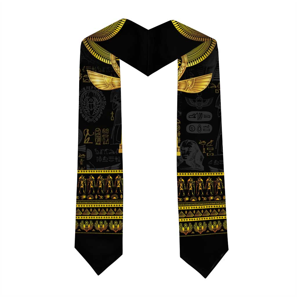 The Ankh Egyptian Hieroglyphs Graduation Stole