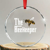 The Beekeeper Crystal Glass Ornament Funny Keeping Apiary Beekeeping Gift