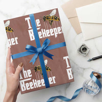 The Beekeeper Wrapping Paper Roll Funny Keeping Apiary Beekeeping Gift