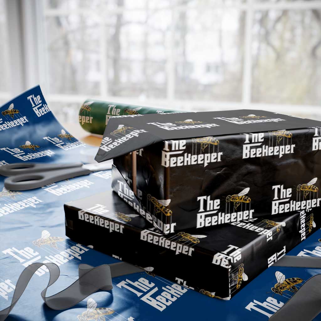 The Beekeeper Wrapping Paper Roll Funny Keeping Apiary Beekeeping Gift