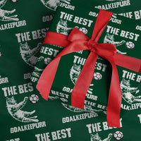 The Best Cat Goalkeeper Wrapping Paper Roll Soccer Player Gift