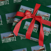 The Big Fitz Tribute Wrapping Paper Roll SS Edmund Fitzgerald Freighter Design for Great Lakes History - Wonder Print Shop