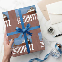 The Big Fitz Tribute Wrapping Paper Roll SS Edmund Fitzgerald Freighter Design for Great Lakes History - Wonder Print Shop