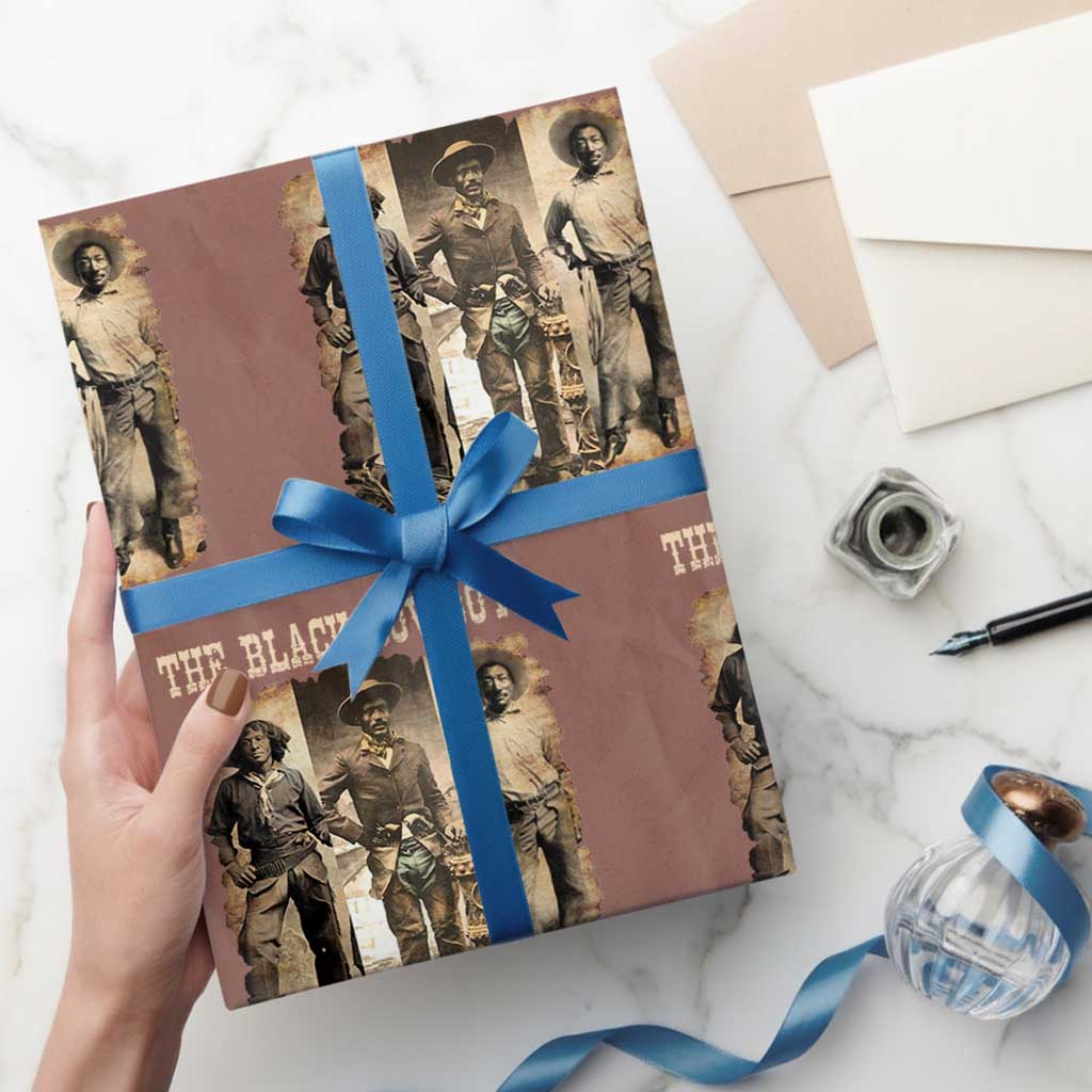 The Black Cowboys Nat Love Isom Dart Bill Pickett Wrapping Paper Roll African American Cowboy