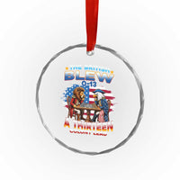 The British Blew A Thirteen Colony Lead 0-13 Lion vs Eagle Crystal Glass Ornament Chess Match Patriotic 4th of July Funny History Graphic