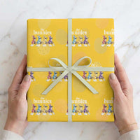 The Bunnies Parody Crossing Rabbits Graphic Wrapping Paper Roll Funny Easter Pop Culture Style Cute Bunny Gift