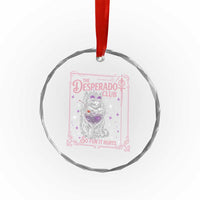 The Desperado Club Sign Sci-Fi Book Crystal Glass Ornament Vintage Princess Cat Book Lover