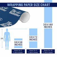 The Dockfather Wrapping Paper Roll Funny Boat Captain Dad Boating Humor Father's Day