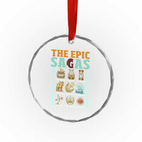 The Epic Sagas Ancient Greek Mythology Graphic Crystal Glass Ornament Odysseus Journey Odyssey History Lover Gift