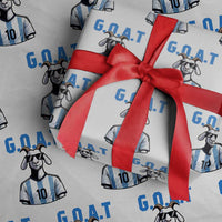 The Goat Of Soccer Number Ten Wrapping Paper Roll Gift For Fans