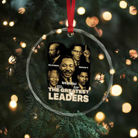 The Greatest Black Leaders Tribute Crystal Glass Ornament Civil Rights Icons Legacy - Wonder Print Shop
