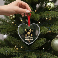 The Greatest Black Leaders Tribute Heart Crystal Glass Ornament Civil Rights Icons Legacy - Wonder Print Shop