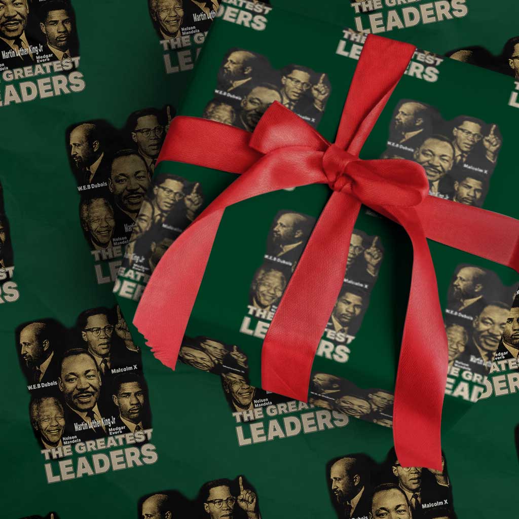 The Greatest Black Leaders Tribute Wrapping Paper Roll Civil Rights Icons Legacy - Wonder Print Shop