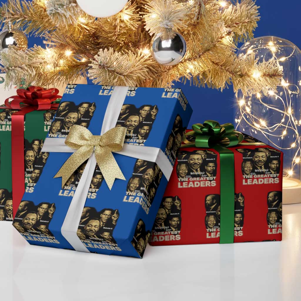 The Greatest Black Leaders Tribute Wrapping Paper Roll Civil Rights Icons Legacy - Wonder Print Shop